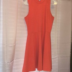 Cute coral skater dress!